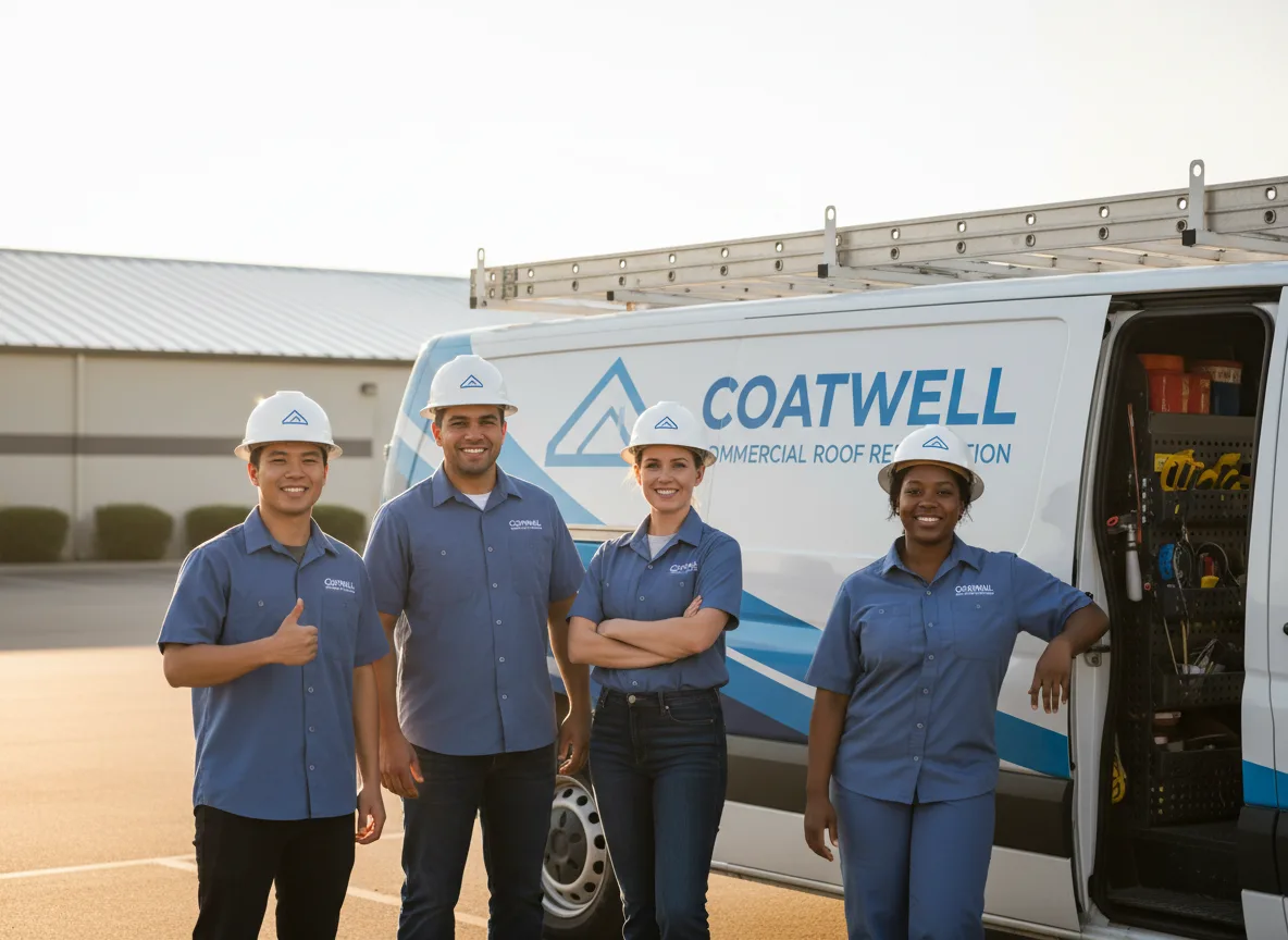 Commercial roof coating company in Wardville, OK